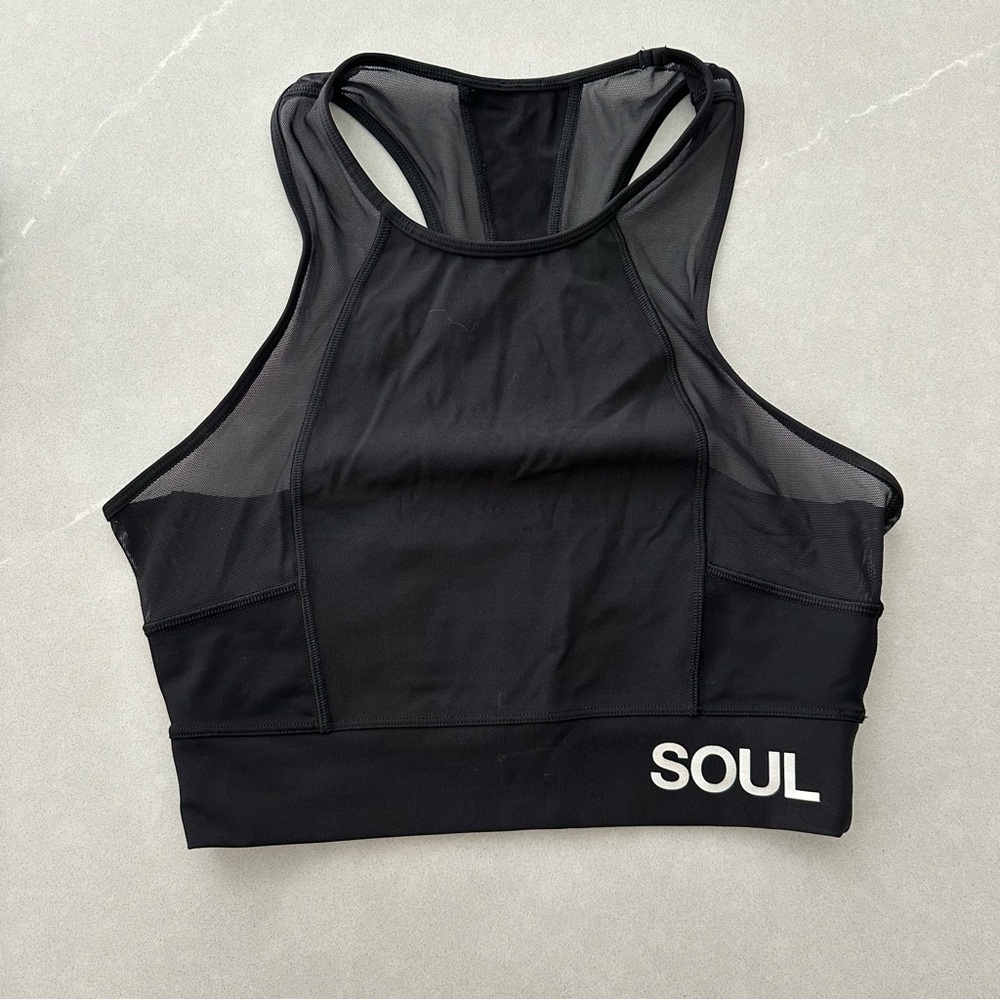 Lululemon Athletica & Soul Cycle Crop Tank  | Black | Size 6